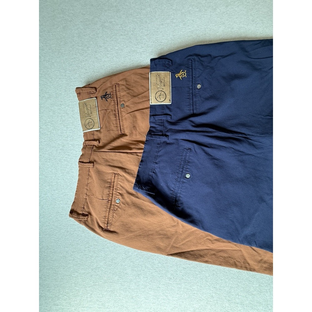 Penguin Womans Golf Activewear Pant Bundle (2) Camel/blue 24 Waist